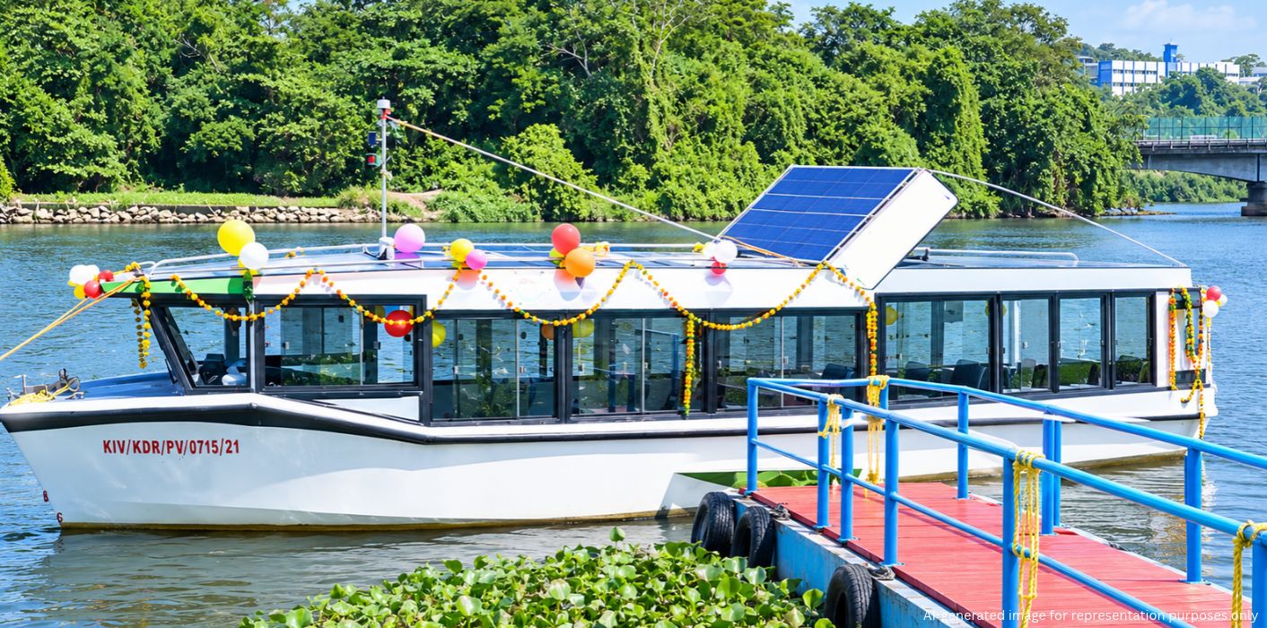 Veli-Kadinamkulam Solar Boat Service Begins