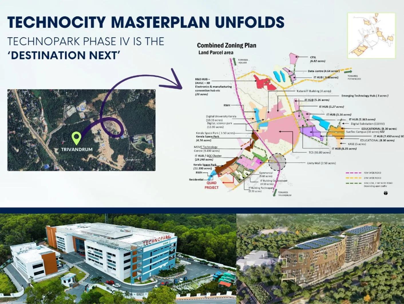 Technocity Phase IV master plan unveiled at Technopark Kazhakoottam Trivandrum