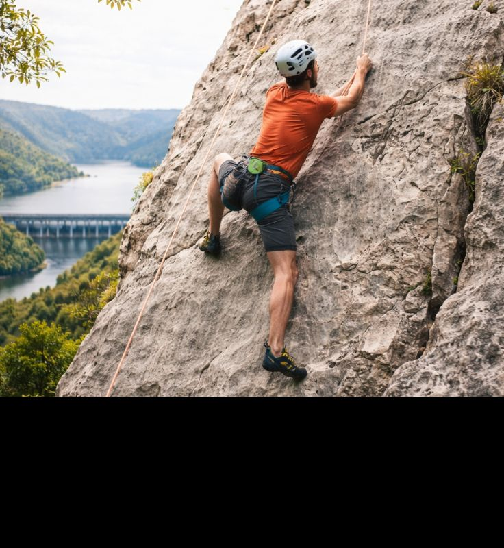Rock climbing and rappelling event at Neyyar Dam Trivandrum adventure activity 