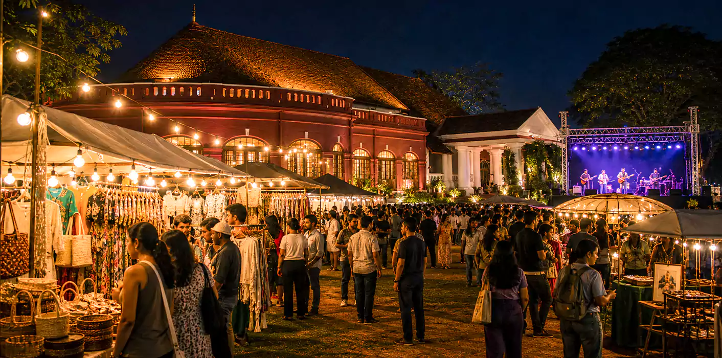 Locally Made Night Market at Kanakakkunnu Palace Trivandrum