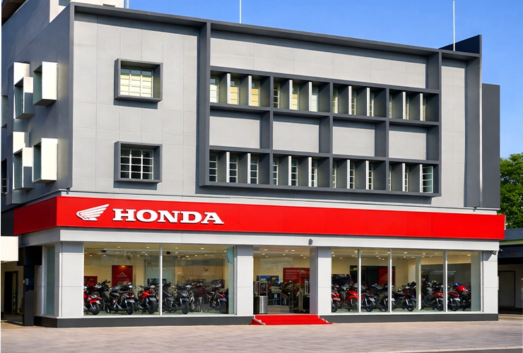 Marikar Honda showroom in Statue Thiruvananthapuram Kerala authorized Honda two wheeler dealer in TV