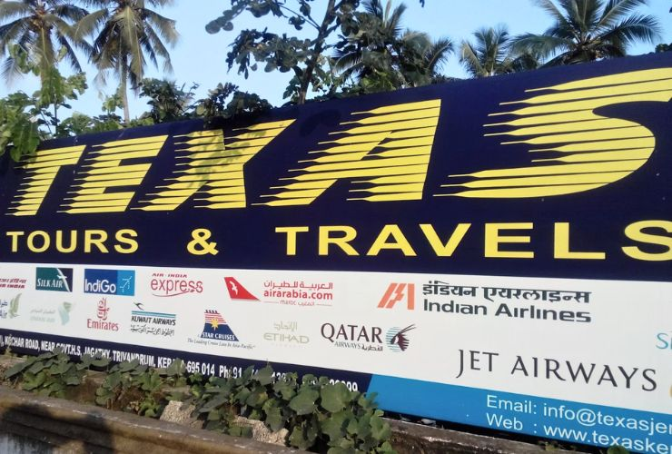 Texas Tours & Travels Jagathy Trivandrum travel agency air ticket booking tour packages Tvm