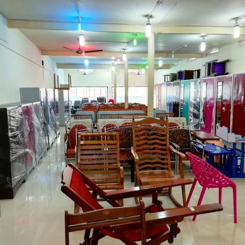 Local furniture store near Chalai market Thiruvananthapuram with ready made furniture options