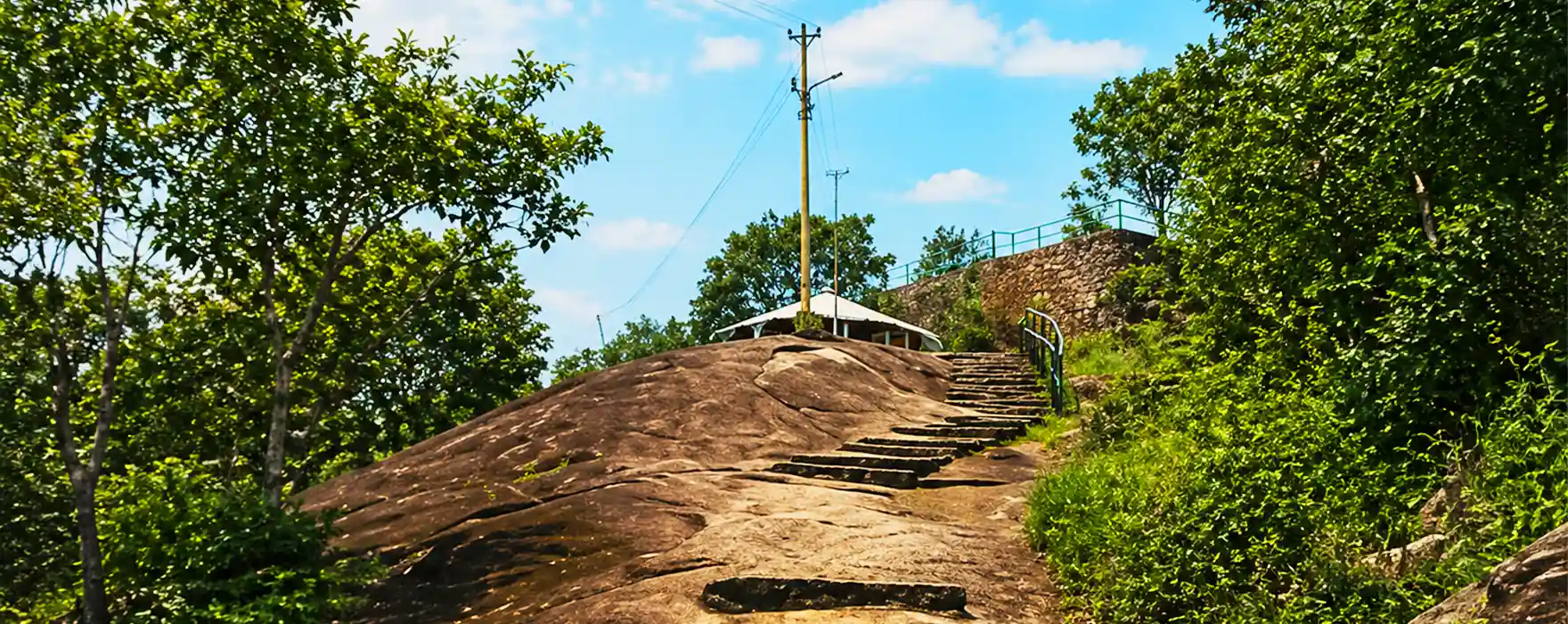 Lord Sastha temple Sasthampara hilltop