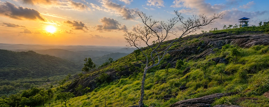 Madavoorpara viewpoint sunset view Thiruvananthapuram